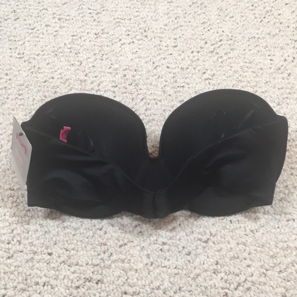 Maidenform black satin strapless bra - Picture 2 of 4